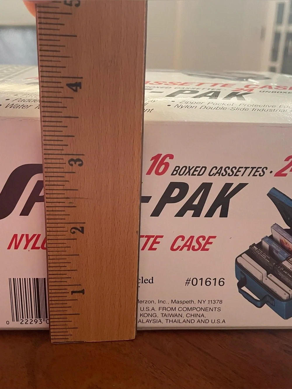 New Old Stock Vtg 1989 BMI Sport-Pak Nylon Cassette Case Holds 16 Boxed Tapes